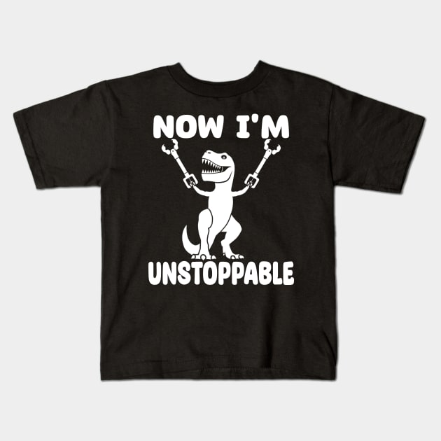 Now I'm Unstoppable Kids T-Shirt by urlowfur